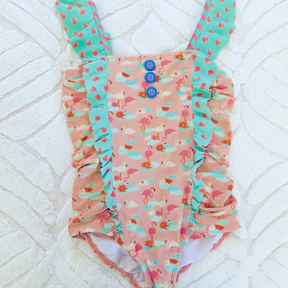 Matilda Jane Girls Size 10 Slip And Slide Swimsuit